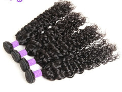 Indian Real Human Hair Water Wave Wig