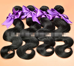Real Human Hair Body Wave Extensions – Natural & Jet Black