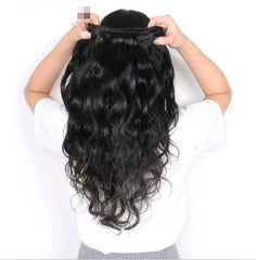 Real Human Hair Body Wave Extensions – Natural & Jet Black