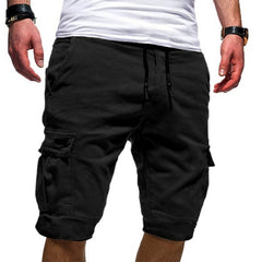 Men's Casual Jogger Cargo Shorts – Military-Style Workout and Gym Trousers