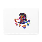 Colorful Mermaid DJ Canvas Art for Kids' Room