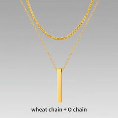 Men’s Crystal Pendant Necklace – Stylish Chain for Boys & Men