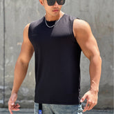 Men's Summer Workout Vest – Sleeveless Striped Quick-Drying Running & Training Shirt