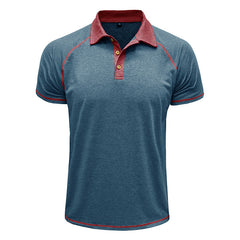 Men’s Short-Sleeved Lapel Polo Shirt