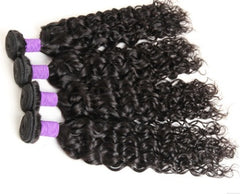 Indian Real Human Hair Water Wave Wig