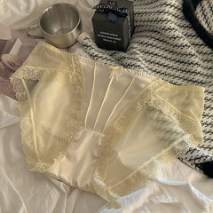 Hollow Out Lace Low Waist Underwear - Cotton Antibacterial