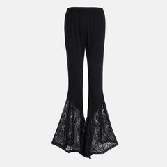 Women's Knitted Lace Bell-Bottom Pants