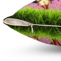 Chic Decorative Pillow, Cozy Home Decor, Unique Gift for Her, Throw Cushion for Living Room, Accent Pillow for Sofa