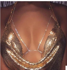 Women's Rhinestone Body Chain – Elegant Statement Jewelry