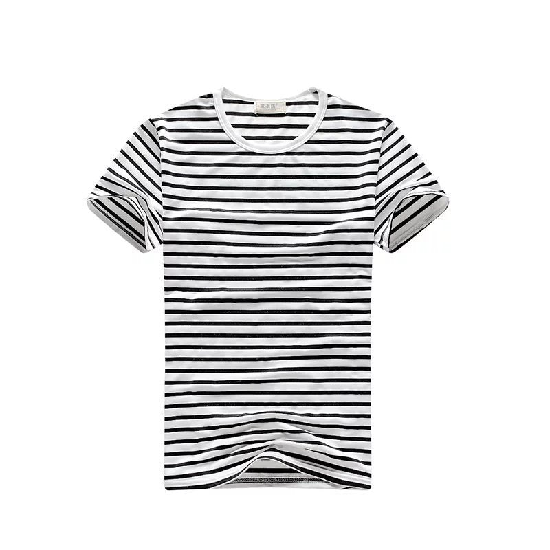 Sea Soul Men's Short-Sleeved T-Shirt – Korean Style Slim Fit Summer Top
