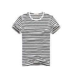 Sea Soul Men's Short-Sleeved T-Shirt – Korean Style Slim Fit Summer Top