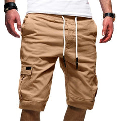 Men's Casual Jogger Cargo Shorts – Military-Style Workout and Gym Trousers