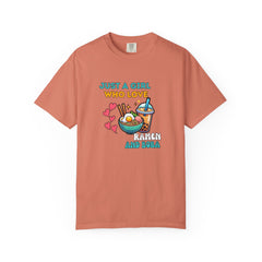 Foodie Unisex T-shirt - Just a Girl Who Loves Ramen and Boba - Cute Gift for Food Lovers