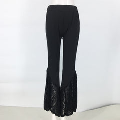 Women's Knitted Lace Bell-Bottom Pants