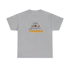 Faith-Inspired Unisex Tee - 'With God All Things Are Possible'