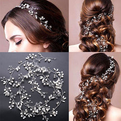 Wedding Hair Accessories – Crystal Pearl Hair Band