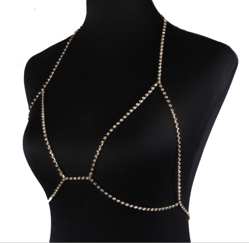 Women's Rhinestone Body Chain – Elegant Statement Jewelry