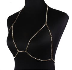 Women's Rhinestone Body Chain – Elegant Statement Jewelry