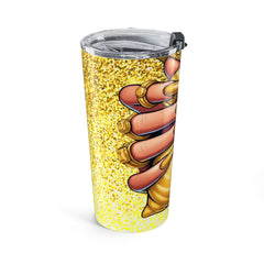 Glamorous Money Tumbler - 20oz Glitter Drinkware for Fashion Lovers, Gift for Her, Coffee Mug, Travel Cup, Sparkly Drinkware