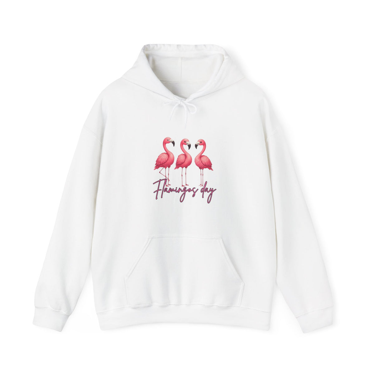 Flamingo Day Hoodie — Cute Pink Flamingo Graphic Pullover