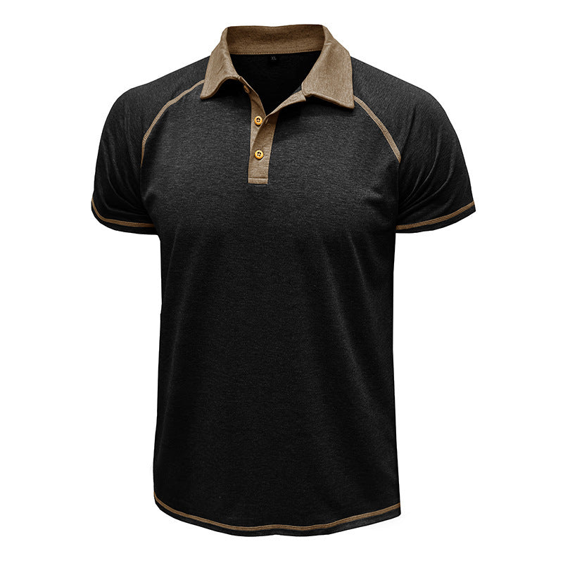 Men’s Short-Sleeved Lapel Polo Shirt