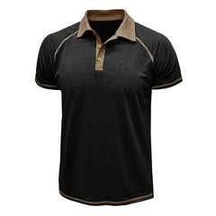 Men’s Short-Sleeved Lapel Polo Shirt