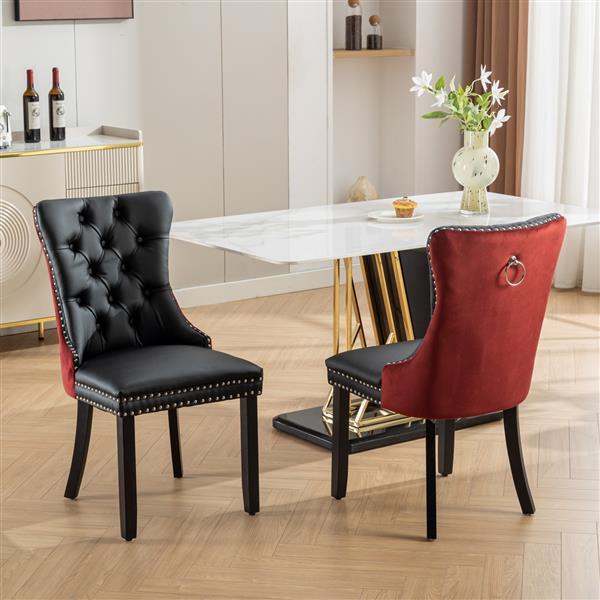 Modern High-End Tufted Dining Chairs – Set of 2 ✨