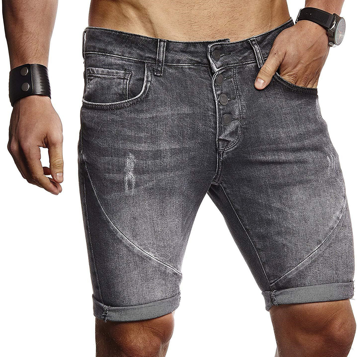 Men’s Fashion Ripped Casual Jeans Shorts