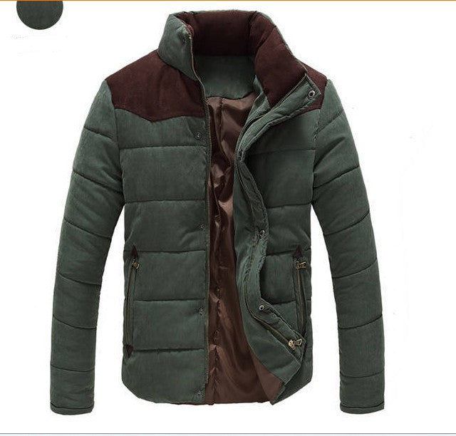 Warm Casual Parkas Male Outerwear Windbreak Jackets Coats