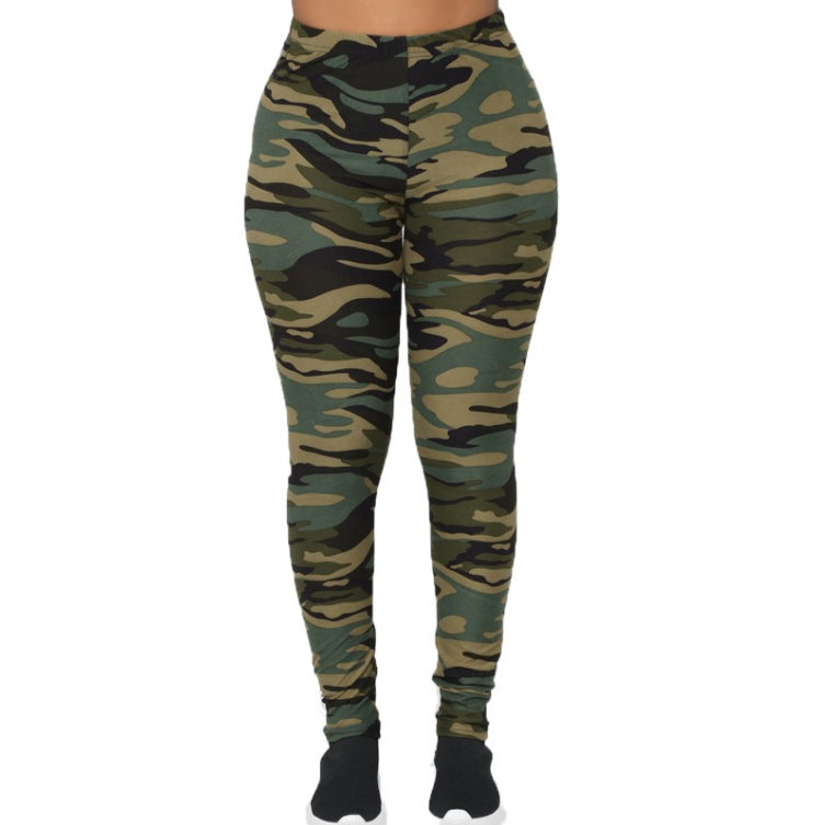 Women's Camouflage Printed Legging Pants – Stylish, Breathable & Form-Fitting