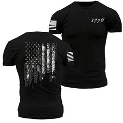 American Acid 1776 US Flag & Whiskey T-Shirt – Street Style Pullover